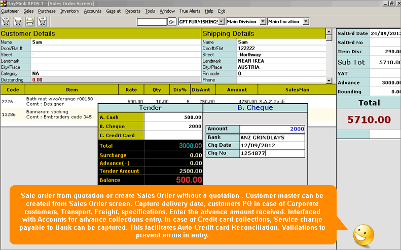 Create Sales Order