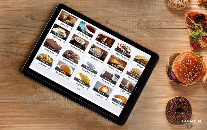 Digital menu cards