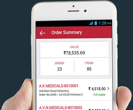 Real time stock information in ERP for distributors