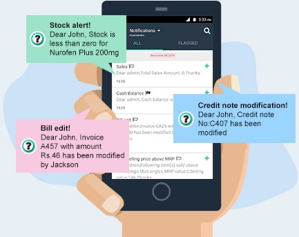 Mobile app connected to your Ayurveda store to get instant alerts Mobile app connected to your Ayurveda store to get instant alerts
