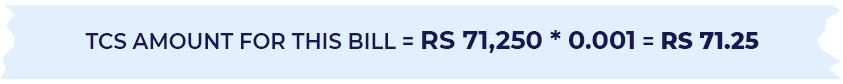 tcs tax formula