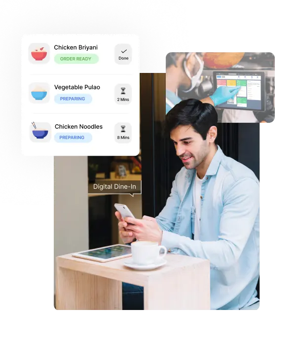 Image shows the screen of Cloud based restaurant POS solution for Restaurants that helps with financial management