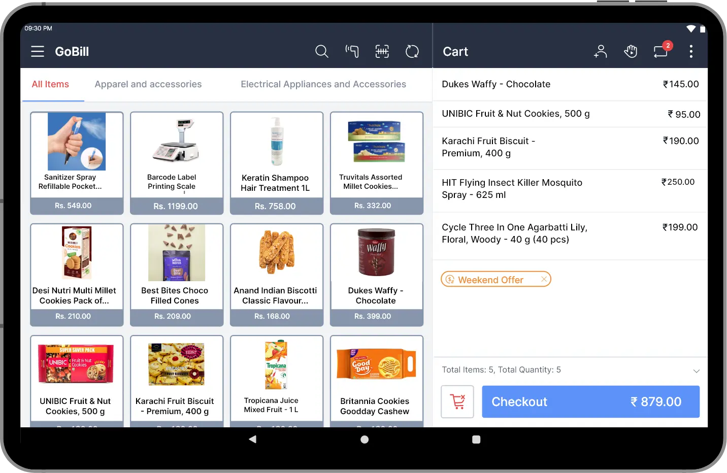 Hypermarket billing software